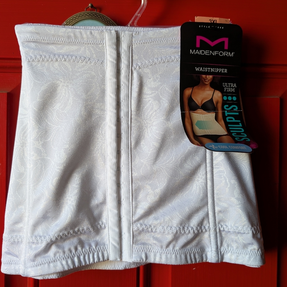Maidenform Sculpting White Waistnipper
